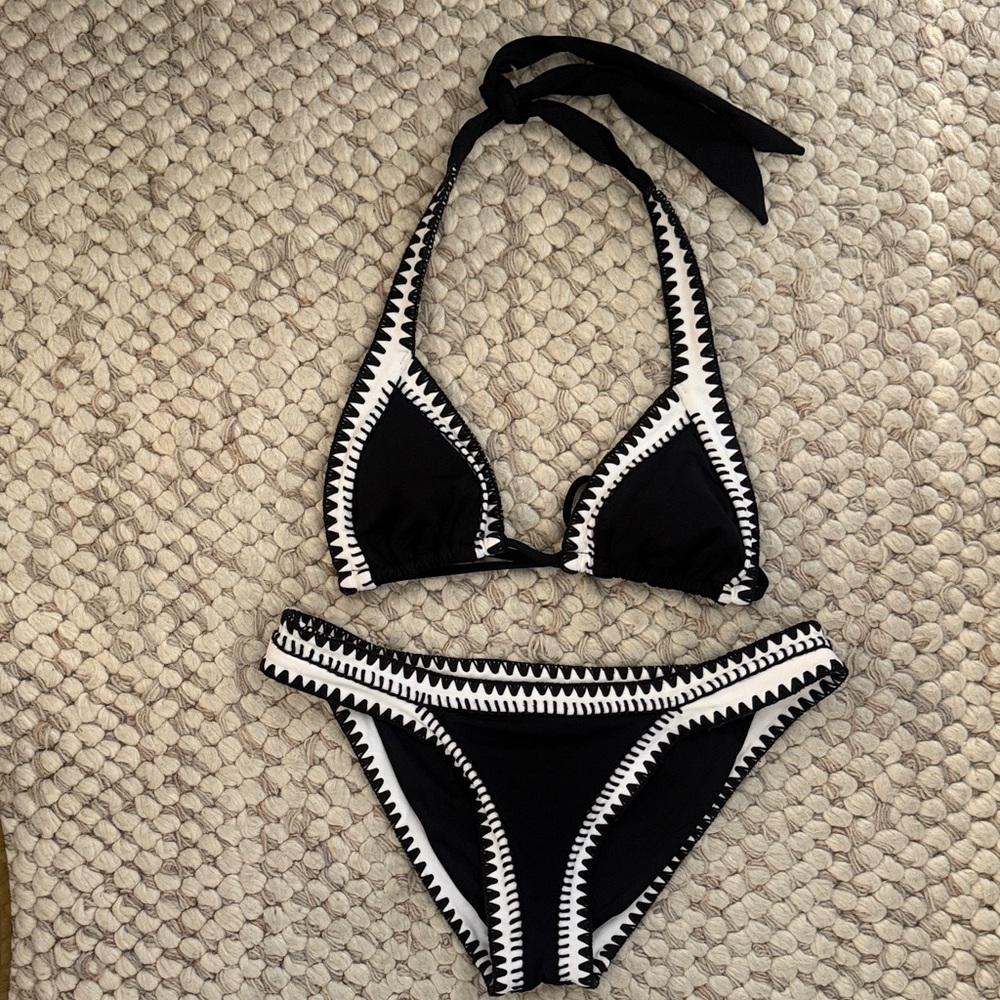 Seafolly Black and White Bikini Set